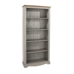 Corona Tall Bookcase, Grey -Dunelm Shop 1000108038 alt01