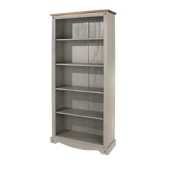 Corona Tall Bookcase, Grey -Dunelm Shop 1000108038 alt02
