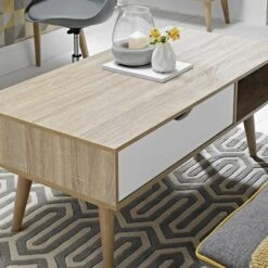 Scandi Coffee Table, White -Dunelm Shop 1000125439 alt03