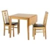 Vienna 2 Seater Square Flip Top Dining Table With 2 Chairs -Dunelm Shop 30308041