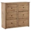 Panama 6 Drawer Chest, Pine -Dunelm Shop 30359239