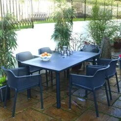 NARDI Libeccio Net 6 Seat Dining Set
