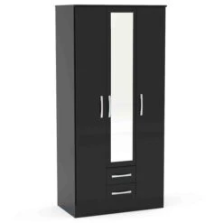 Lynx Triple Wardrobe, Mirrored -Dunelm Shop 30617942