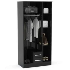 Lynx Triple Wardrobe, Mirrored -Dunelm Shop 30617942 alt02