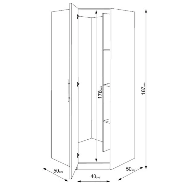Harmony Holborn Corner Wardrobe 9 Harmony Holborn Corner Wardrobe - Image 7