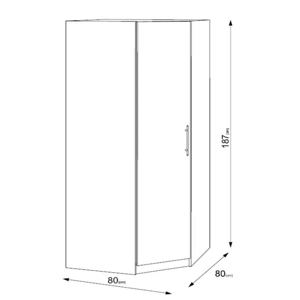 Harmony Holborn Corner Wardrobe 4 Harmony Holborn Corner Wardrobe - Image 2