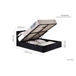 Berlin Crushed Velvet Ottoman Bed Frame -Dunelm Shop 30622149 alt09