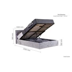 Berlin Crushed Velvet Ottoman Bed Frame -Dunelm Shop 30622150 alt09