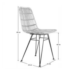Set Of 2 Pax Dining Chairs, Rattan -Dunelm Shop 30645857 alt09