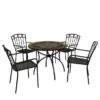 Virginia 91cm Patio Table Set With 4 Mayfield Chairs -Dunelm Shop 30651960