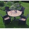 Byron Manor Montpellier Stockholm Black 4 Seat Dining Set -Dunelm Shop 30653266