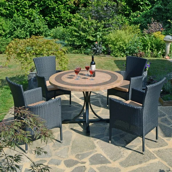 Byron Manor Vermont Black 4 Seat Dining Set 3 Byron Manor Vermont Black 4 Seat Dining Set