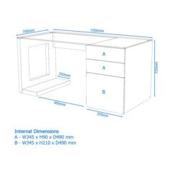 Sorbonne Chunky Desk -Dunelm Shop 30661476 alt09