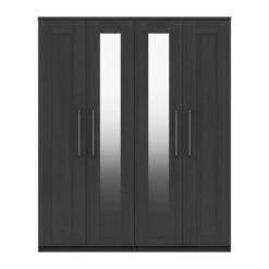 Ethan 4 Door Wardrobe, Mirrored -Dunelm Shop 30662140