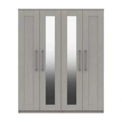 Ethan 4 Door Wardrobe, Mirrored -Dunelm Shop 30662343
