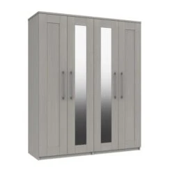 Ethan 4 Door Wardrobe, Mirrored -Dunelm Shop 30662343 alt01