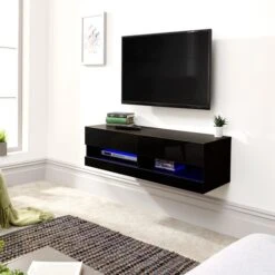 Galicia LED Floating Wall TV Unit For TVs Up To 55" -Dunelm Shop 30662619