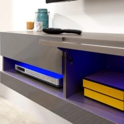 Galicia LED Floating Wall TV Unit For TVs Up To 55" -Dunelm Shop 30662620 alt01