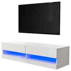 Galicia LED Floating Wall TV Unit For TVs Up To 55" -Dunelm Shop 30662651 alt03