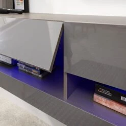 Galicia LED Extra Wide Floating Wall TV Unit For TVs Up To 80" -Dunelm Shop 30662656 alt04