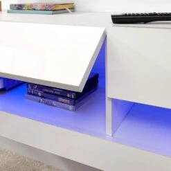 Galicia LED Extra Wide Floating Wall TV Unit For TVs Up To 80" -Dunelm Shop 30662657 alt02