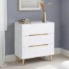 Alicia 3 Drawer Chest, White & Oak -Dunelm Shop 30667255