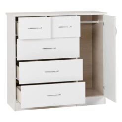 Nevada Small Single 5 Drawer Wardrobe -Dunelm Shop 30694088 alt03