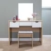 Elizabeth 3 Drawer Dressing Table Set With Mirror -Dunelm Shop 30705685