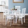 Coast 2-4 Seater Round Extendable Dining Table With 4 Chairs -Dunelm Shop 30705723