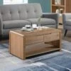 Curve Coffee Table, Oak -Dunelm Shop 30705740