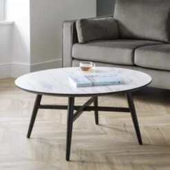 Firenze Coffee Table, Marble Effect