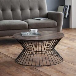 Jersey Round Wire Coffee Table -Dunelm Shop 30705767