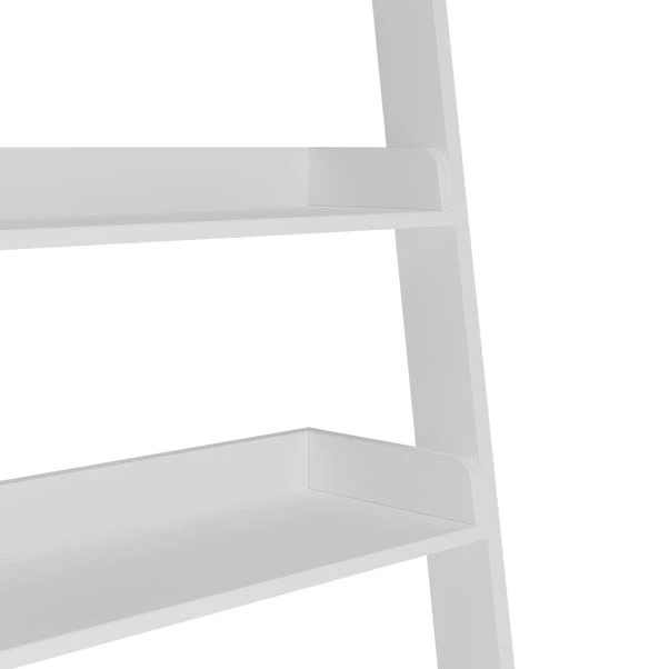 Lynton Ladder Bookcase, White 6 Lynton Ladder Bookcase, White - Image 4