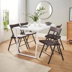 Emily Folding Dining Chair, Velvet -Dunelm Shop 30724556 alt01