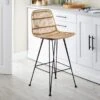 Pax Counter Height Stool, Rattan -Dunelm Shop 30748322