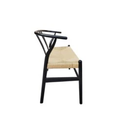 Lara Wishbone 2 Seater Dining Bench, Beech Wood, 110cm -Dunelm Shop 30751699 alt03