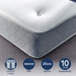 Fogarty Just Right Memory Foam Top Open Coil Mattress -Dunelm Shop 30758936