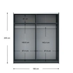 Harmony Norland 180cm Sliding Double Wardrobe 37 Harmony Norland 180cm Sliding Double Wardrobe -Dunelm Shop 30759393 alt04