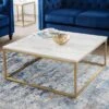 Scala Coffee Table, Gold And Marble Effect -Dunelm Shop 30765347