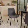 Set Of 2 Zion Dining Chairs, Faux Suede 2 Set Of 2 Zion Dining Chairs, Faux Suede -Dunelm Shop 30769127