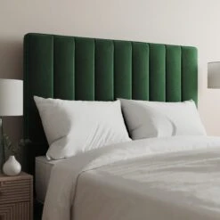 Luxury Velvet Vertical Stripe Headboard -Dunelm Shop 30785941