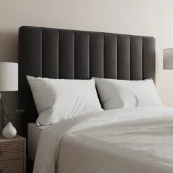 Luxury Velvet Vertical Stripe Headboard