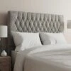 Luxury Chenille Chesterfield Headboard 2 Luxury Chenille Chesterfield Headboard -Dunelm Shop 30787394