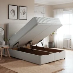 Luxury End Of Bed Ottoman Bed Frame, Teddy Fabric -Dunelm Shop 30790273 alt01