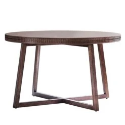 Cantwell 4 Seater Round Dining Table, Mango Wood -Dunelm Shop 30791381 alt02