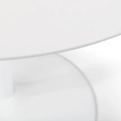 Blanco 4 Seater Round Pedestal Dining Table With 4 Casa Chairs, White -Dunelm Shop 30794147 alt02