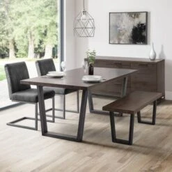 Brooklyn 6 Seater Rectangular Dining Table, Oak -Dunelm Shop 30794156