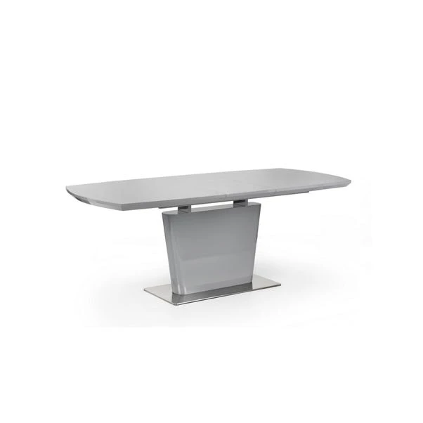 Como 4-6 Seater Rectangular Extendable Dining Table With 6 Chairs, Grey High Gloss 5 Como 4-6 Seater Rectangular Extendable Dining Table With 6 Chairs, Grey High Gloss - Image 3