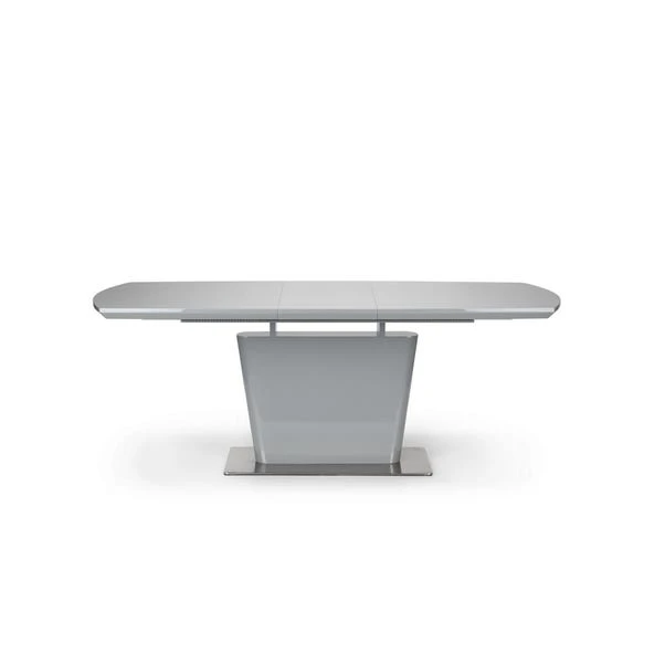 Como 4-6 Seater Rectangular Extendable Dining Table With 6 Chairs, Grey High Gloss 7 Como 4-6 Seater Rectangular Extendable Dining Table With 6 Chairs, Grey High Gloss - Image 5