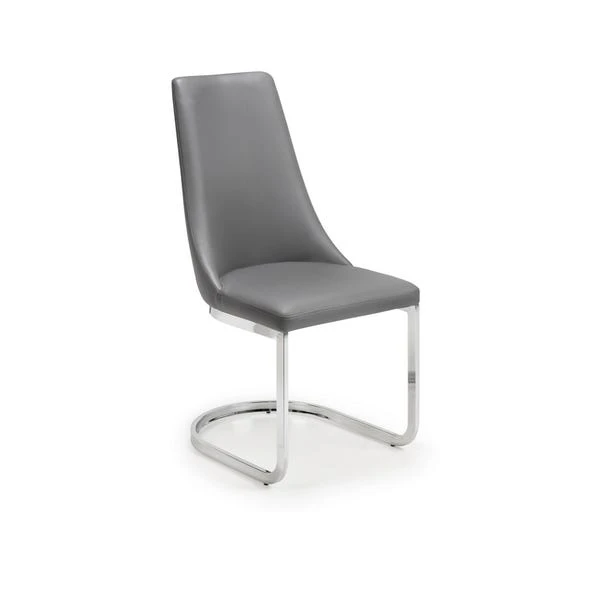 Como 4-6 Seater Rectangular Extendable Dining Table With 6 Chairs, Grey High Gloss 11 Como 4-6 Seater Rectangular Extendable Dining Table With 6 Chairs, Grey High Gloss - Image 9